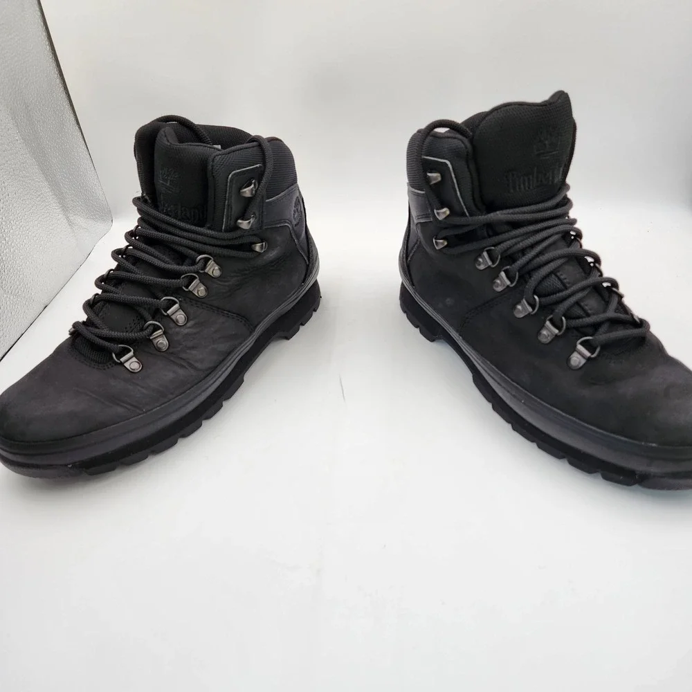 Timberland Euro Hiker F/L Waterproof‎ A2EMT Womens 10 Boot Black Leather Hiking